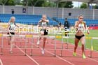 Womens under-20s 100 metres hurdles, Northern Senior and Under-20s Champs., SportsCity, Manchester. Photo: David T. Hewitson/Sports for All Pics
